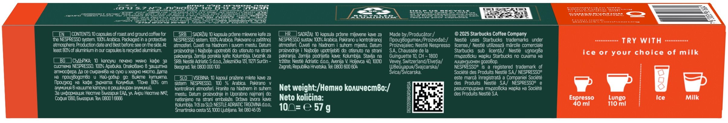 STARBUCKS COLOMBIA SO 10PCS