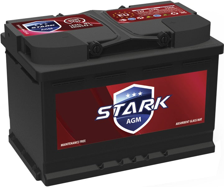 STARK RED AGM 70AH 760A R+