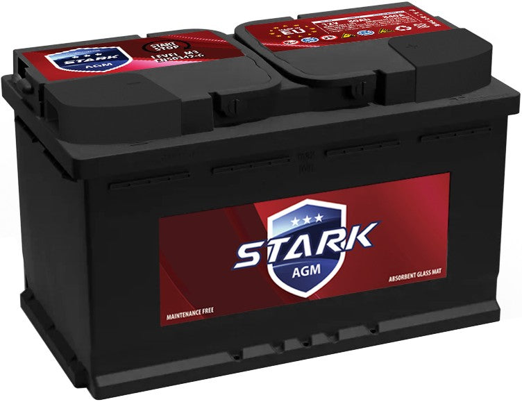 STARK RED AGM 80AH 840A R+