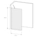 STATIONARY SCREEN 60X188 RGC WALKIN - Преградни стени и паравани<<<Душкабини и