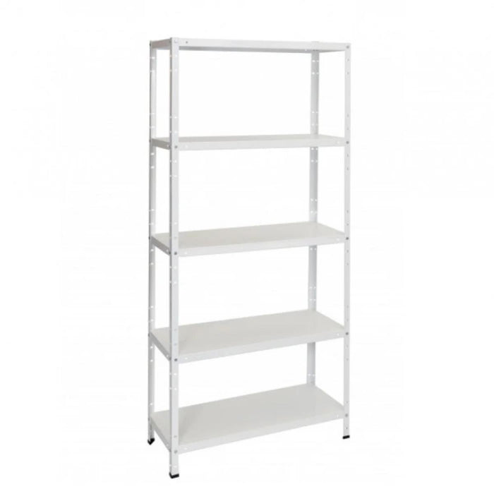 METAL RACK 170X75X30CM 5X80KG WHITE