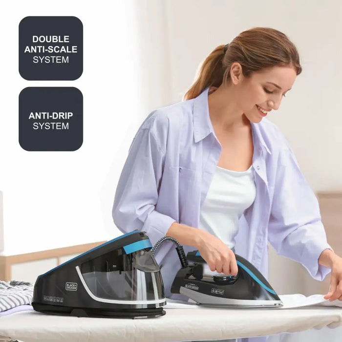 Steam Generating Iron Black & Decker BXSS2401E Plastic 2400 W - Сушилни ютии и простори<<<Почистване Прахосмукачки И