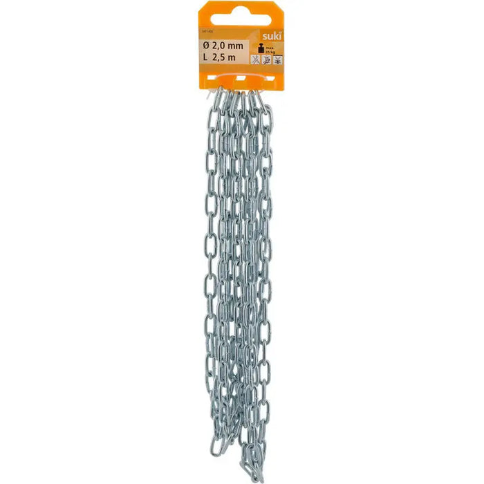 STEEL CHAIN WELDED 2 MM 2.5 M SUKI - Вериги<<<Въжета и вериги<<<Инструменти и железария<<<Praktiker