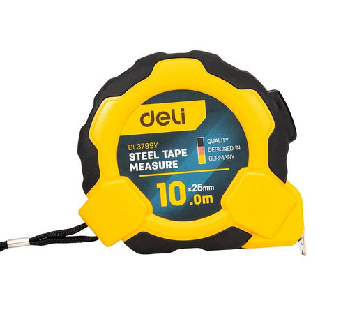 Steel Measuring Tape 10m/25mm Deli Tools EDL3799Y (yellow) - Measuring tools<<<Tools<<<InnproXML