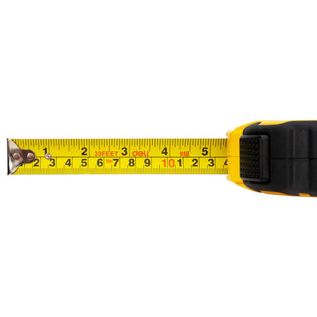Steel Measuring Tape 10m/25mm Deli Tools EDL3799Y (yellow) - Measuring tools<<<Tools<<<InnproXML