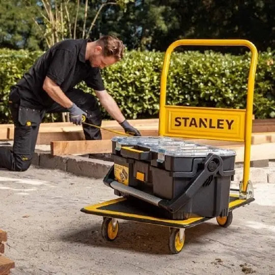 Steel platform trolley 150kg bearing wheels STANLEY SXWT-PC527 - TrolleysNRE-WOZ<<<Manual