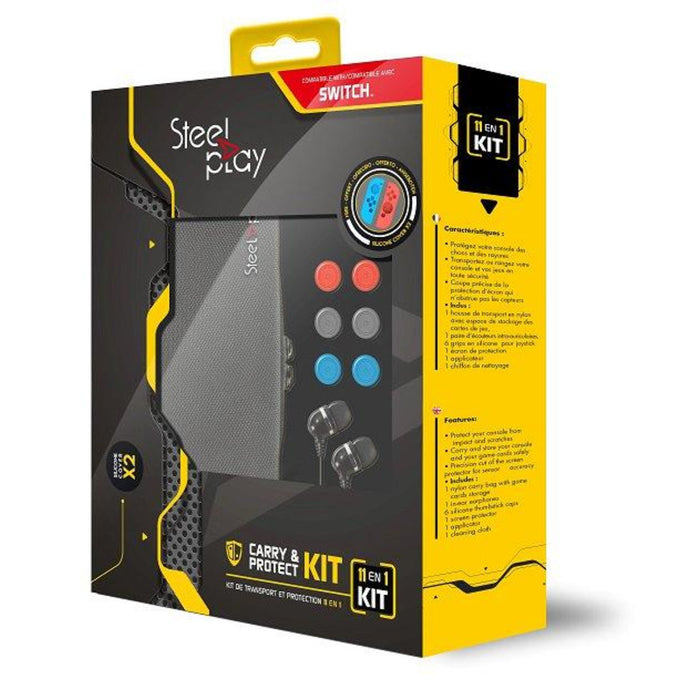 SteelPlay 11 IN 1 CARRY & PROTECT KIT + 2 JOYPAD CASES (NSW)