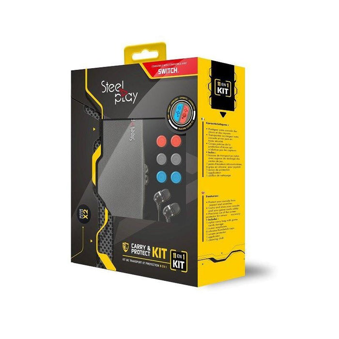 SteelPlay 11 IN 1 CARRY & PROTECT KIT + 2 JOYPAD CASES (NSW)