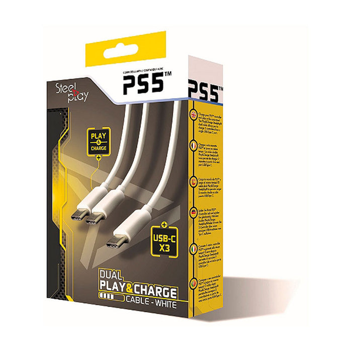 DUAL PLAY&CHARGE CABLE WH P STEELPLAY