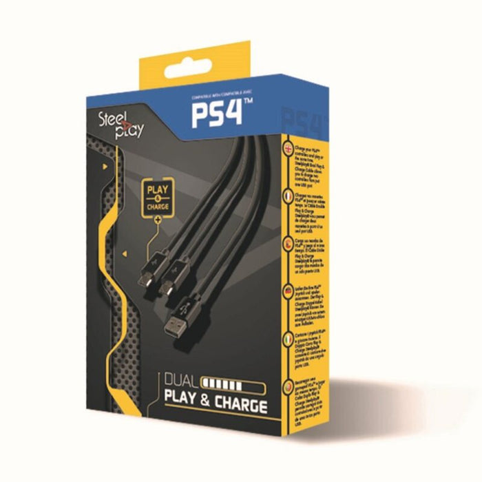 Cable SteelPlay DUAL PLAY & CHARGE CABLE (PS4)
