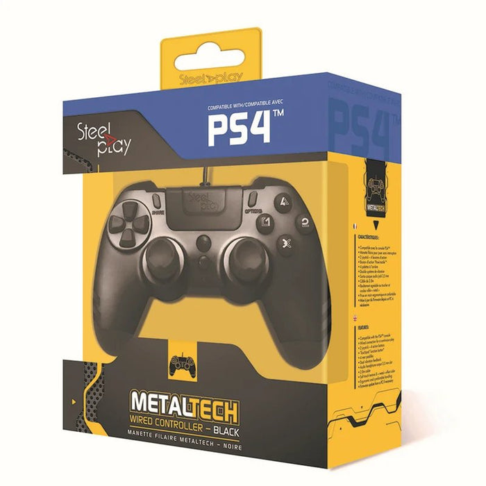 SteelPlay Metaltech Wired Joystick - Black (PS4)