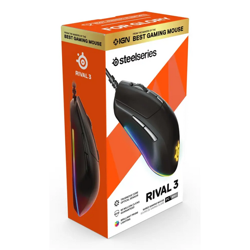 SteelSeries Rival 3 - mus - USB - MicePER-MYS<<<Input / Output DevicesPER<<<ActionPL&&&Мишки<<<Периферии<<<Лаптопи