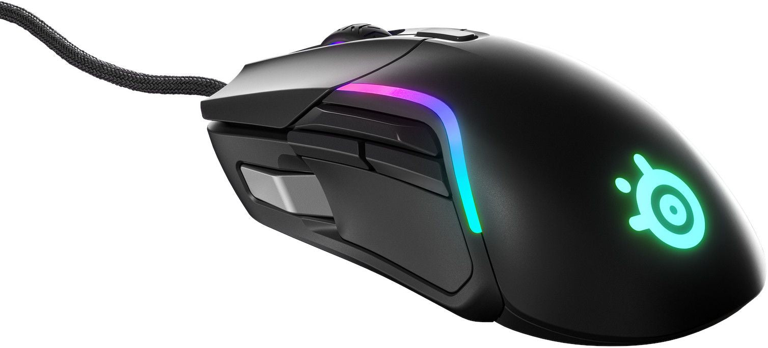 Mouse SteelSeries Rival 5 Black Gaming With cable LED Lights