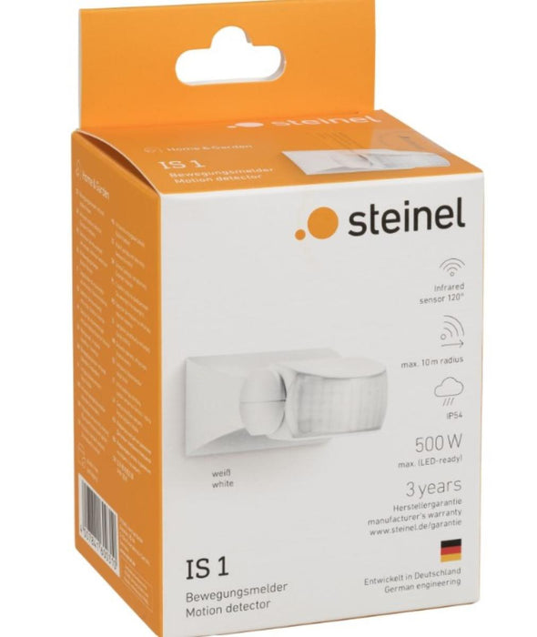 MOTION SENSOR IP54 STEINEL IS1 WHITE