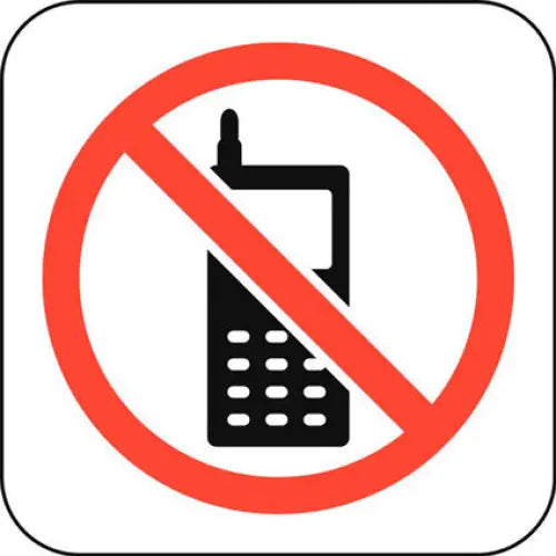 STICKER 12 X 12 CM PREVENTA ’FORBIDDEN MOBILE DEVICE’ - Помощни средства<<<Работно облекло<<<Инструменти и