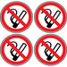 STICKER 12 X 12 CM PREVENTA ’NO SMOKING’ - Помощни средства<<<Работно облекло<<<Инструменти и