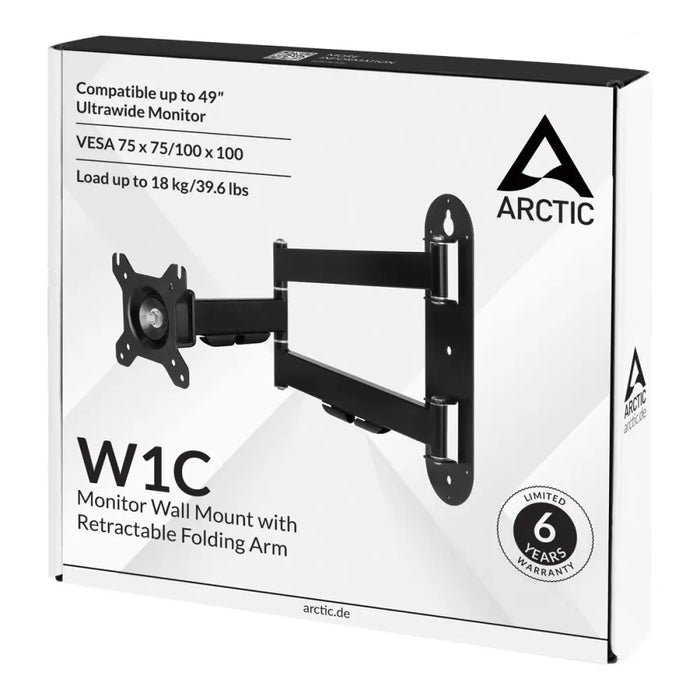 Стойка за монитор Arctic W1C - 49’’ с подвижно рамо за стена AEMNT00058A - Стойки за монитори<<<Монитори и