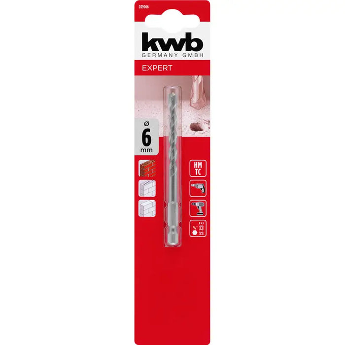 STONE DRILL KWB 6x57x100 - Свредла<<<Консумативи за електроинструменти<<<Инструменти и железария<<<Praktiker