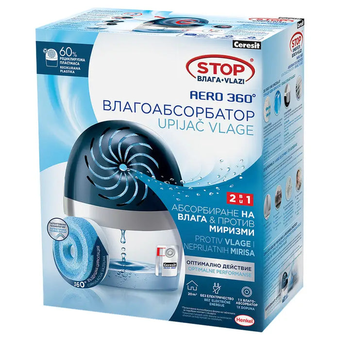 STOP MOISTURE AERO MOISTURE ABSORBER CERESIT - Грижа за въздуха<<<Домакински електроуреди<<<Мебели и