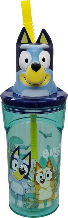 Cup with Straw Bluey PVC 3D