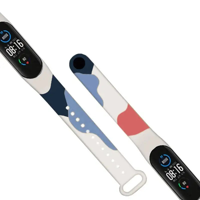 Strap Moro band for Xiaomi Mi Band 5 / 6 silicone strap bracelet watch pattern 10 - Smartwatch straps