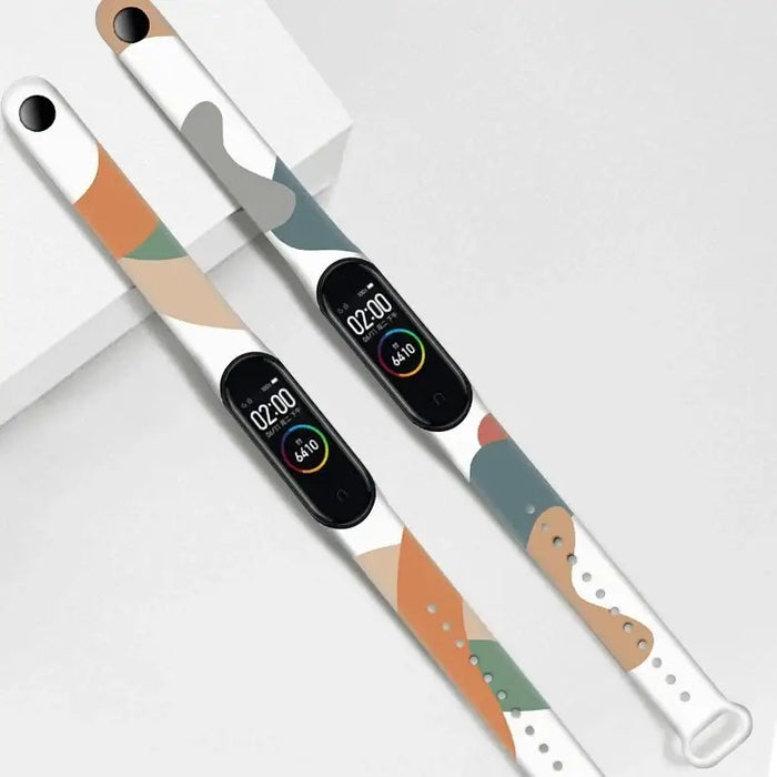 Strap Moro band for Xiaomi Mi Band 5 / 6 silicone strap bracelet watch pattern 10 - Smartwatch straps