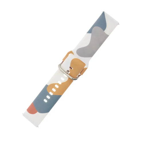 Strap Moro for Samsung Galaxy Watch 40 / 41 / 42 / 43 / 44 mm silicone bracelet watch band - pattern 2 - Smartwatch