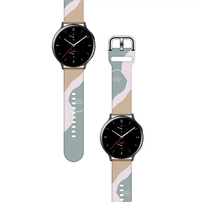 Strap Moro for Samsung Galaxy Watch 40 / 41 / 42 / 43 / 44 mm silicone bracelet watch band - pattern 17 - Smartwatch