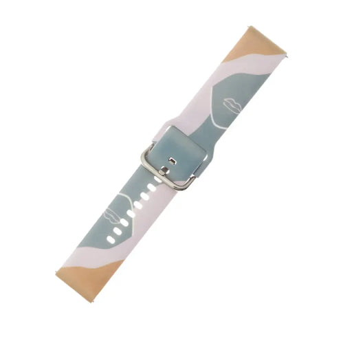 Strap Moro for Samsung Galaxy Watch 40 / 41 / 42 / 43 / 44 mm silicone bracelet watch band - pattern 17 - Smartwatch