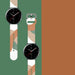 Strap Moro for Samsung Galaxy Watch 40 / 41 / 42 / 43 / 44 mm silicone bracelet watch band - pattern 3 - Smartwatch