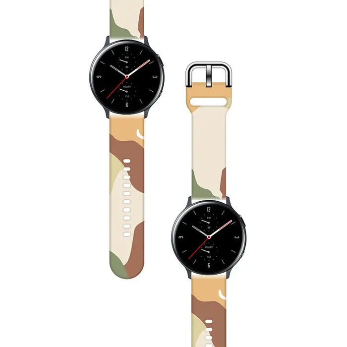 Strap Moro for Samsung Galaxy Watch 45 / 46 / 47 mm silicone bracelet watch band - pattern 16 - Smartwatch straps