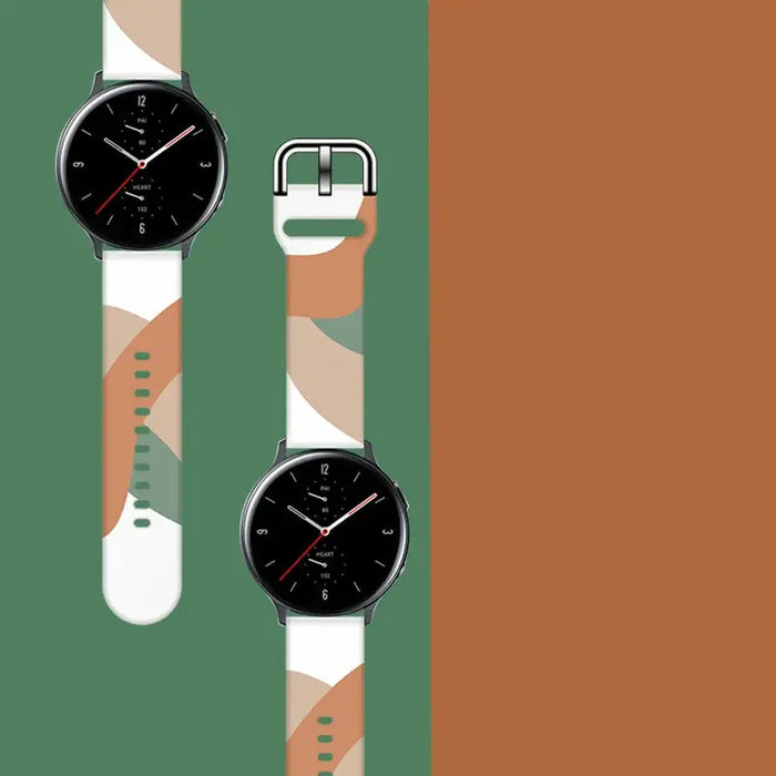 Strap Moro for Samsung Galaxy Watch 45 / 46 / 47 mm silicone bracelet watch band - pattern 3 - Smartwatch straps