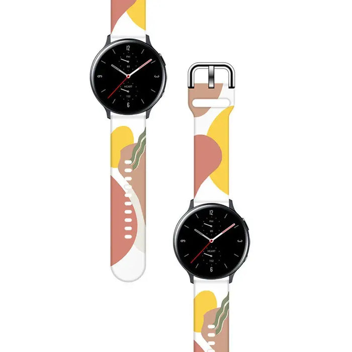 Strap Moro for Samsung Galaxy Watch 45 / 46 / 47 mm silicone bracelet watch band - pattern 7 - Smartwatch straps