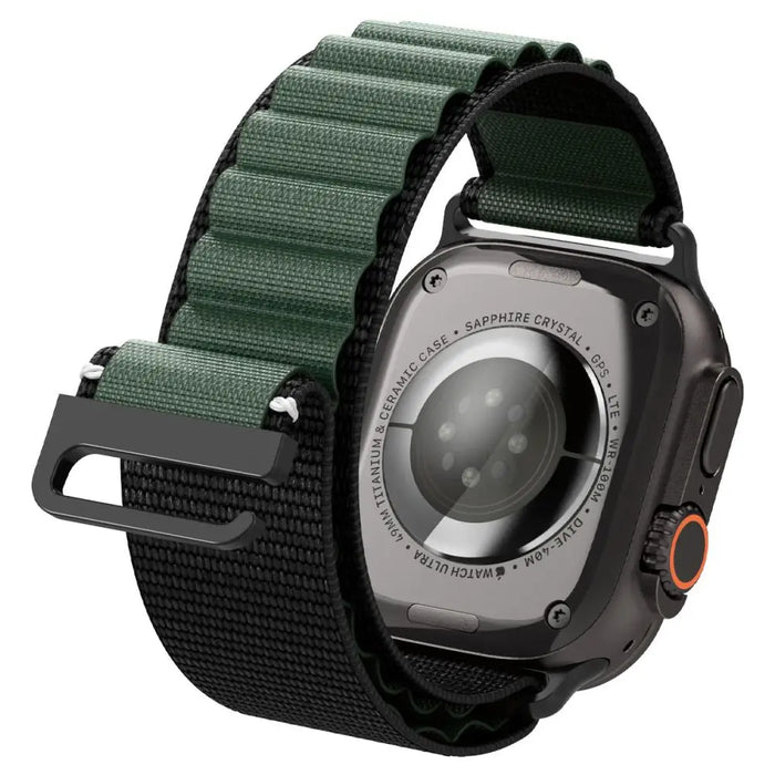 Strap Spigen WBF1 Strap for Apple Watch 44 / 45 / 46 / 49 mm - Black and Green - Other cell phone equipment<<<HurtelXML