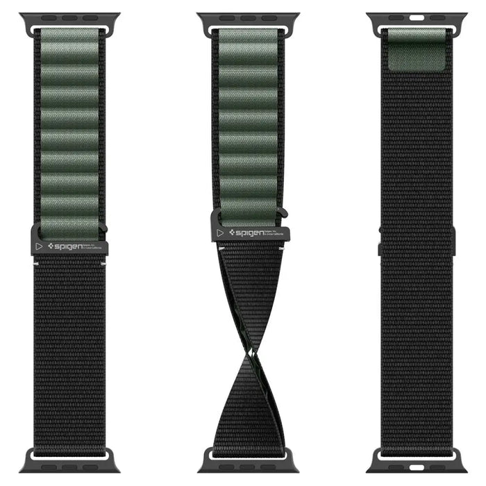 Strap Spigen WBF1 Strap for Apple Watch 44 / 45 / 46 / 49 mm - Black and Green - Other cell phone equipment<<<HurtelXML