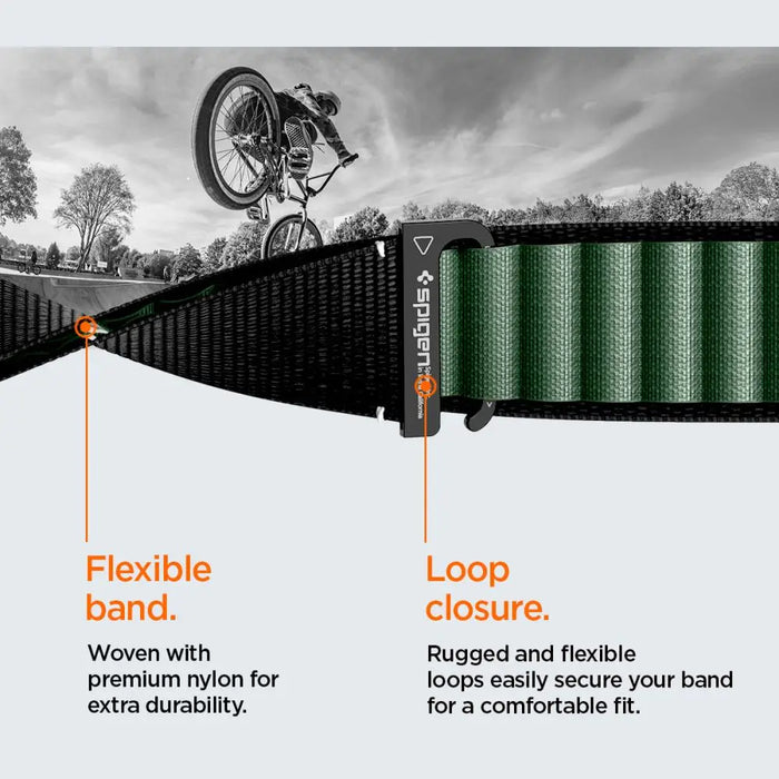 Strap Spigen WBF1 Strap for Apple Watch 44 / 45 / 46 / 49 mm - Black and Green - Other cell phone equipment<<<HurtelXML