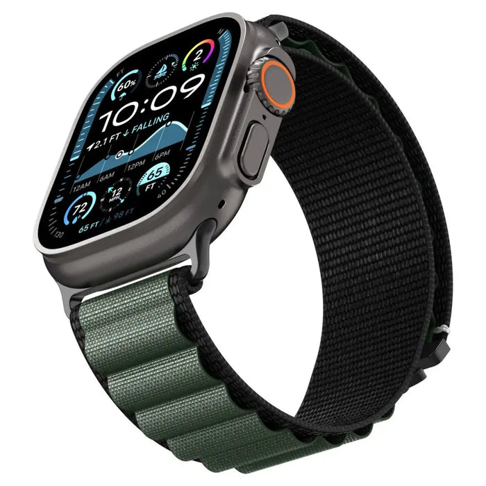 Strap Spigen WBF1 Strap for Apple Watch 44 / 45 / 46 / 49 mm - Black and Green - Other cell phone equipment<<<HurtelXML