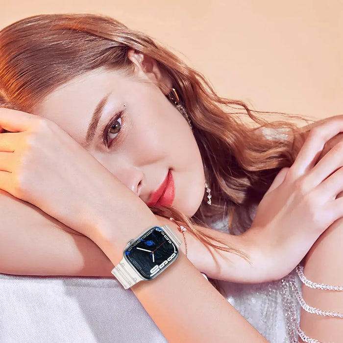 Strap Triple Protection Apple Watch SE strap 9 8 7 6 5 4 3 2 1 (41 40 38 mm) band bracelet pink - Cell phone cases
