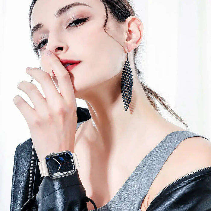 Strap Triple Protection for Apple Watch 38 / 40 / 41 mm band bracelet - white - Smartwatch straps and cases<<<HurtelXML