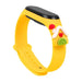 Strap Xmas for Xiaomi Mi Band 5 / 6 Christmas Silicone Strap Bracelet with House - Yellow - Smartwatch straps