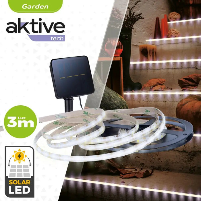 Strip of lights Aktive LED White Garden 3 m (6 Units) - Декорация и Осветление<<<Дом Градина<<<BigBuy&&&LED