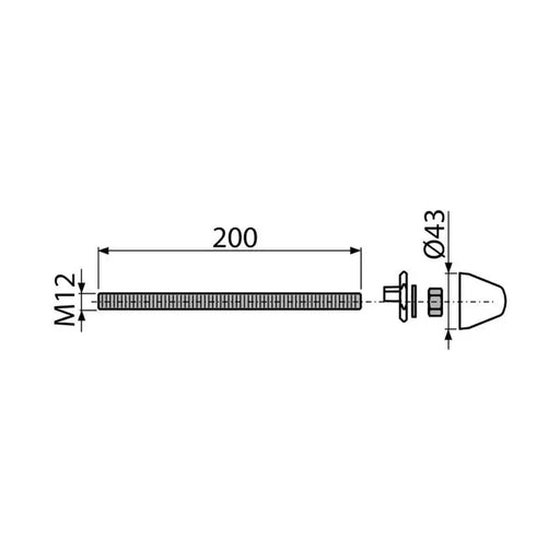 STUDS FOR STRUCTURES ALCA M903-ND - Резервни части и аксесоари<<<Санитарна керамика и аксесоари<<<Баня<<<Praktiker