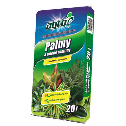 SUBSTRATE FOR GREEN PLANTS AND PALMS 20L AGRO - Почви<<<Торове почви и тревни смески<<<Градина<<<Praktiker