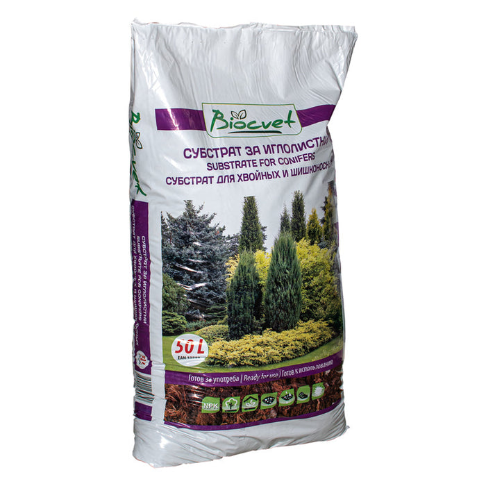 SUBSTRATE FOR NEEDLE LEAVES 50L BIOCOLOR - Почви<<<Торове почви и тревни смески<<<Градина<<<Praktiker