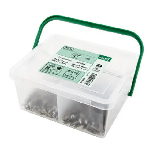 SUKI SCREW SET 260 PCS - Винтове<<<Винтове и болтови съединения<<<Инструменти и железария<<<Praktiker