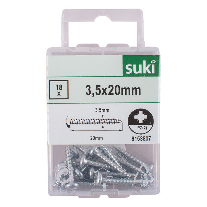 WOOD SCREW 3.5X20 MM SUKI 18 PCS