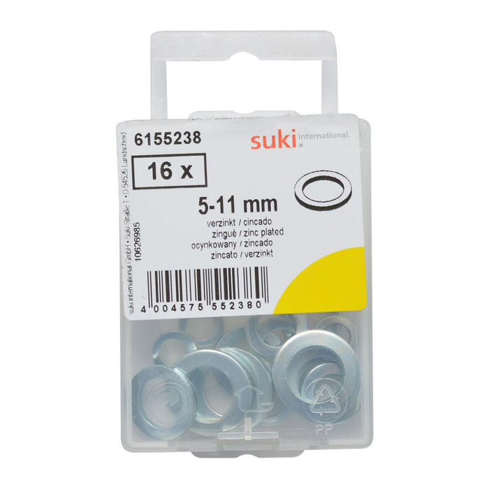 GALVANIZED WASHERS 12 COUNT SUKI