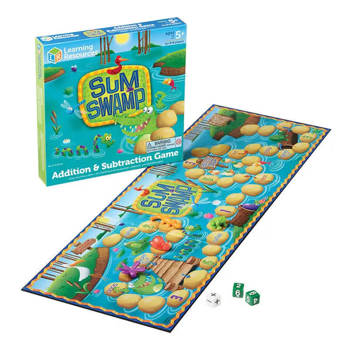 Sum Swamp Addition & Subtraction Game Learning Resources LER 5052 - Educational and interactive<<<Toys<<<InnproXML