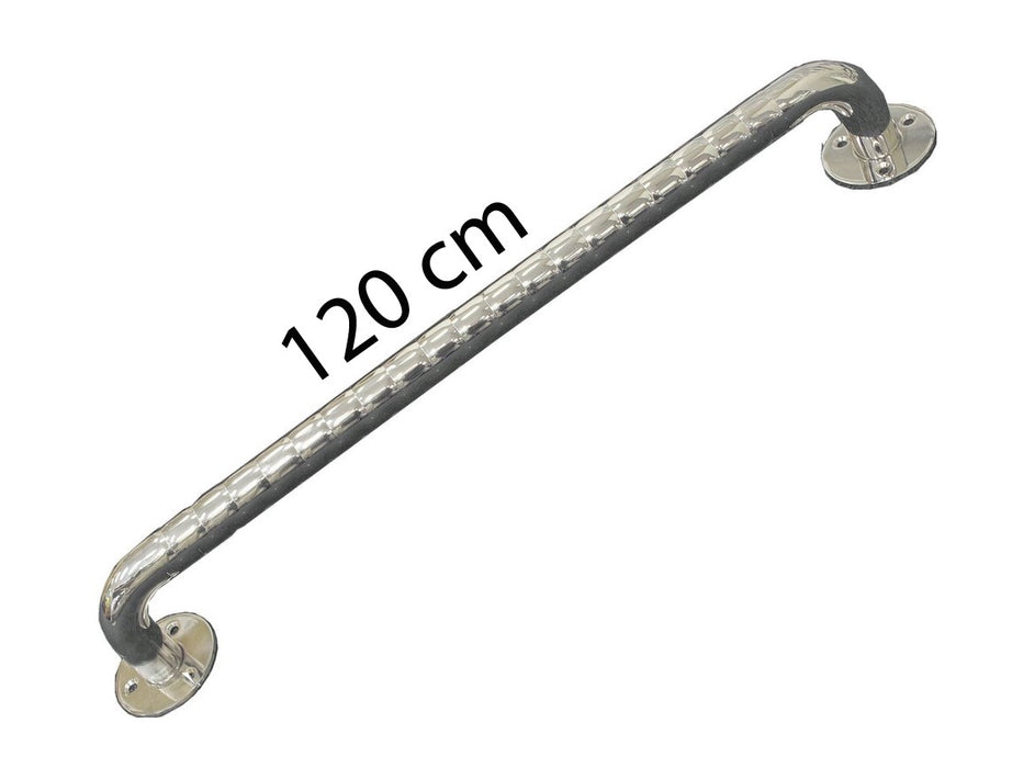 Stainless steel corrugated bathroom handrail 120 cm