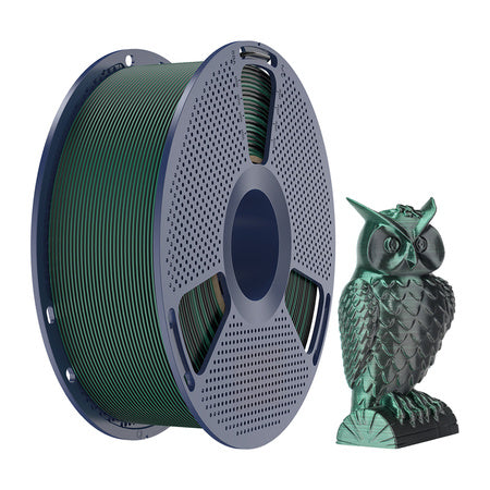 Sunlu PLA+ Silk Dual Color Filament (Black and Green)